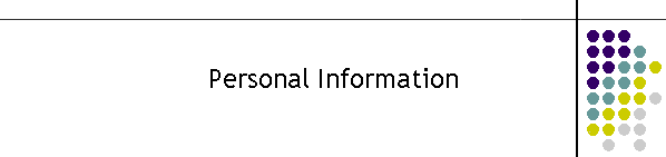 Personal Information