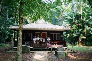 Sarawak, Borneo (Parque Nacional Bako, Semi detached chalet)